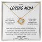To My Loving Mom | The First Place I Ever Lived - Personalized (Love Knot)