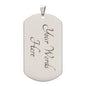To My Son | A Man Stood | Love Dad (Lux Dog Tag)