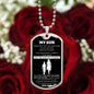 My Son | Believe In Yourself | Love Mom (Lux Dog Tag)
