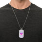 To My Daughter | Always Remember, In Your Heart (Pink) Love Dad | Luxury Dog Tag