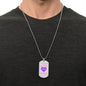 To My Daughter | Always Remember, In Your Heart (Purple) Love Dad | Luxury Dog Tag