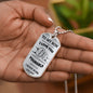 To My Son DogTag From Mom | Never Forget (Stainless) | Luxury Dog Tag