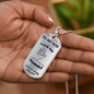 To My Son DogTag From Mom | Never Forget 2 (Stainless) | Luxury Dog Tag