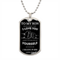 To My Son DogTag | Never Forget (Black) | Luxury Dog Tag