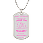 To My Daughter (Pink) | Never Forget | Luxury Dog Tag