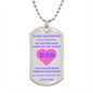 To My Daughter | Always Remember, In Your Heart (Pink) Love Dad | Luxury Dog Tag