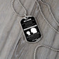 My Son | Never Feel Alone | Love Mom (Lux Dog Tag)