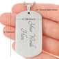 To My Daughter | Always Remember, In Your Heart (Pink) Love Dad | Luxury Dog Tag