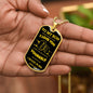 To My Son DogTag | Never Forget (Gold) | Luxury Dog Tag