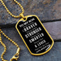 To My Son | Always Remember | Love Mom & Dad (Lux Dog Tag)