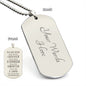 To My Son | Always Remember, Love Mom & Dad (Dog Tag)