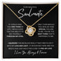 Soulmate (In Black) - I Squeezed This Necklace Really Tight (Love Knot)