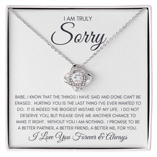 Babe I'm Sorry (In White)  |  (Love Knot)