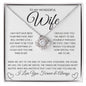 To My Wonderful Wife (In White) | I Had You and You Had Me (Love Knot)
