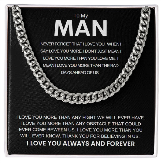To My Man (In Black)  |  Never Forget That I Love You