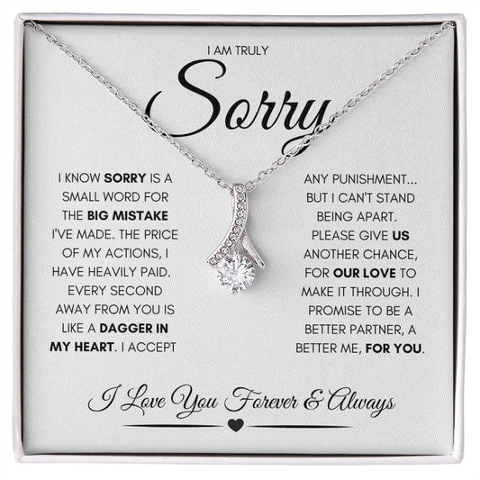Sorry Is A Small Word |  White (Alluring Beauty)