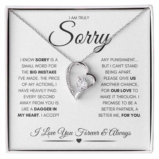 Sorry Is A Small Word (In White)  |  (Forever Love)