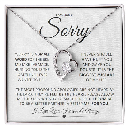 Truly Sorry (White) | Sorry Is A Small Word, Profound Apologies (Forever Love)