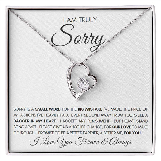 Sorry Is A Small Word |  White (Forever Love)